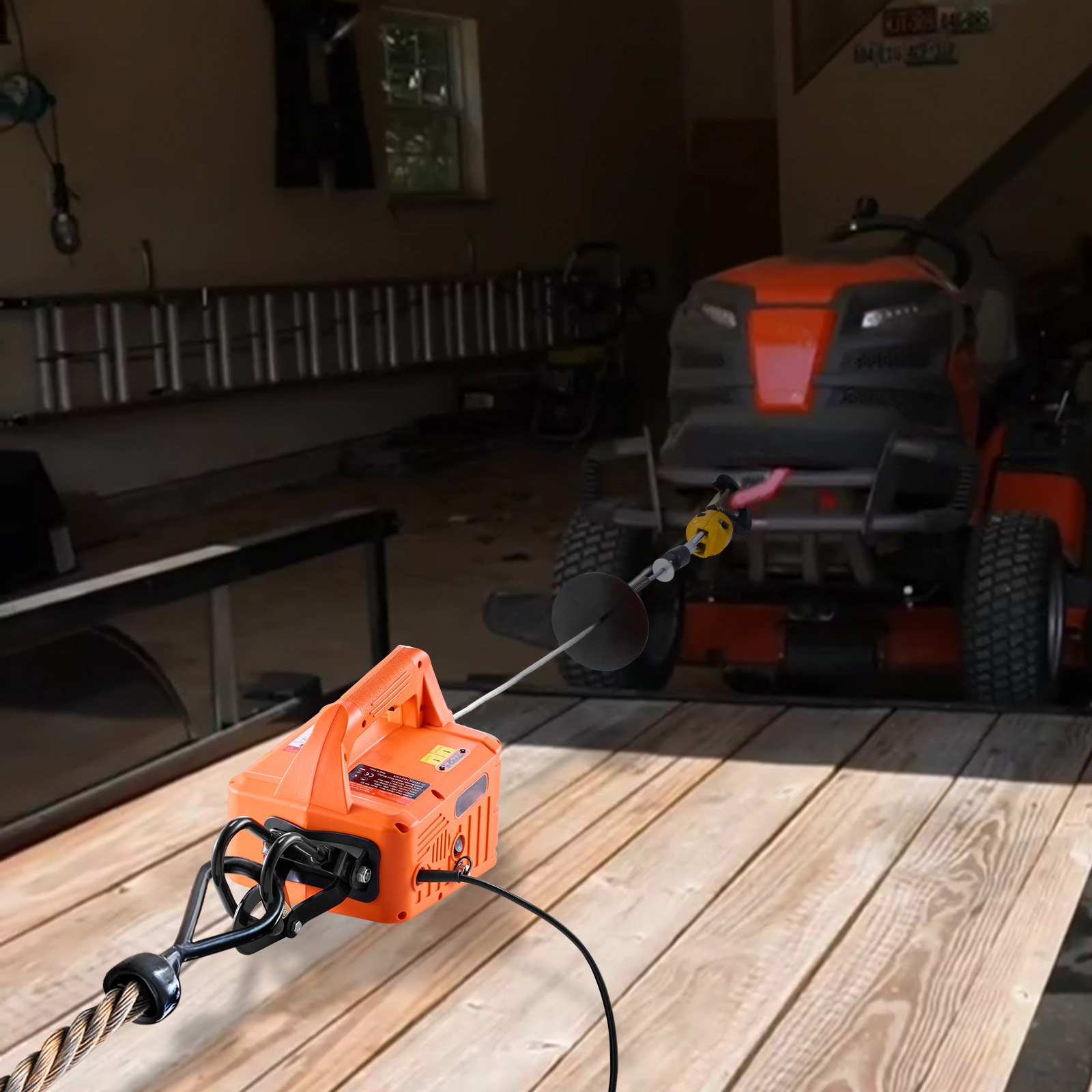Portable Electric Hoist Winch With Wired And Wireless Remote Control_voghion.com